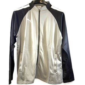 PUMA DryCell Full Zip Track Jacket Gray & Black – Women’s Large